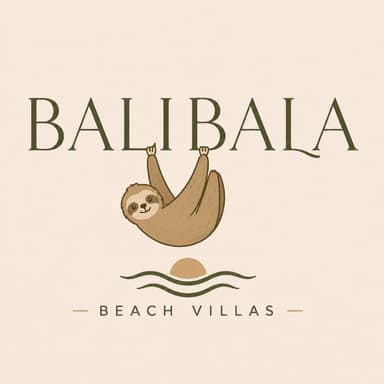 BaliBala Beach Villas, sloth logo