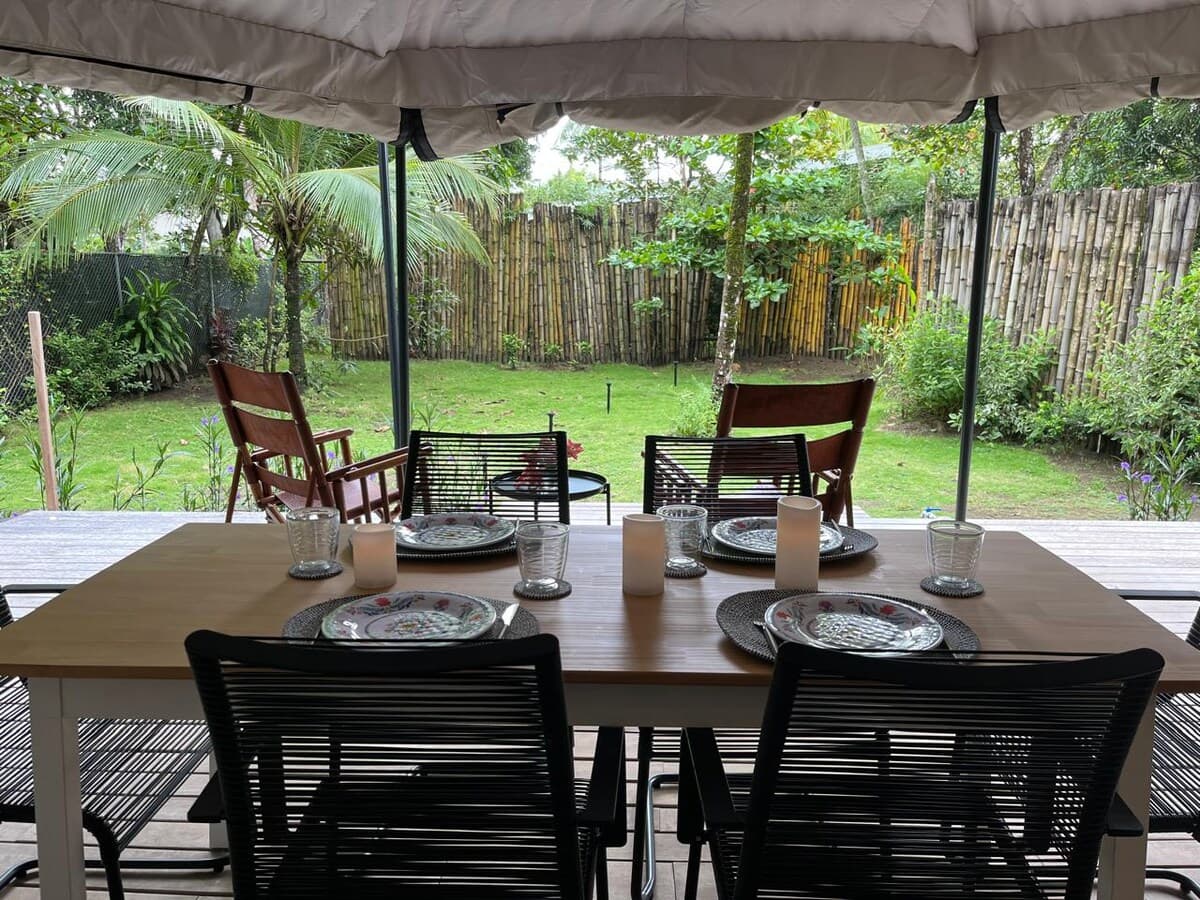 Safari Tent with Pool 2, dining room