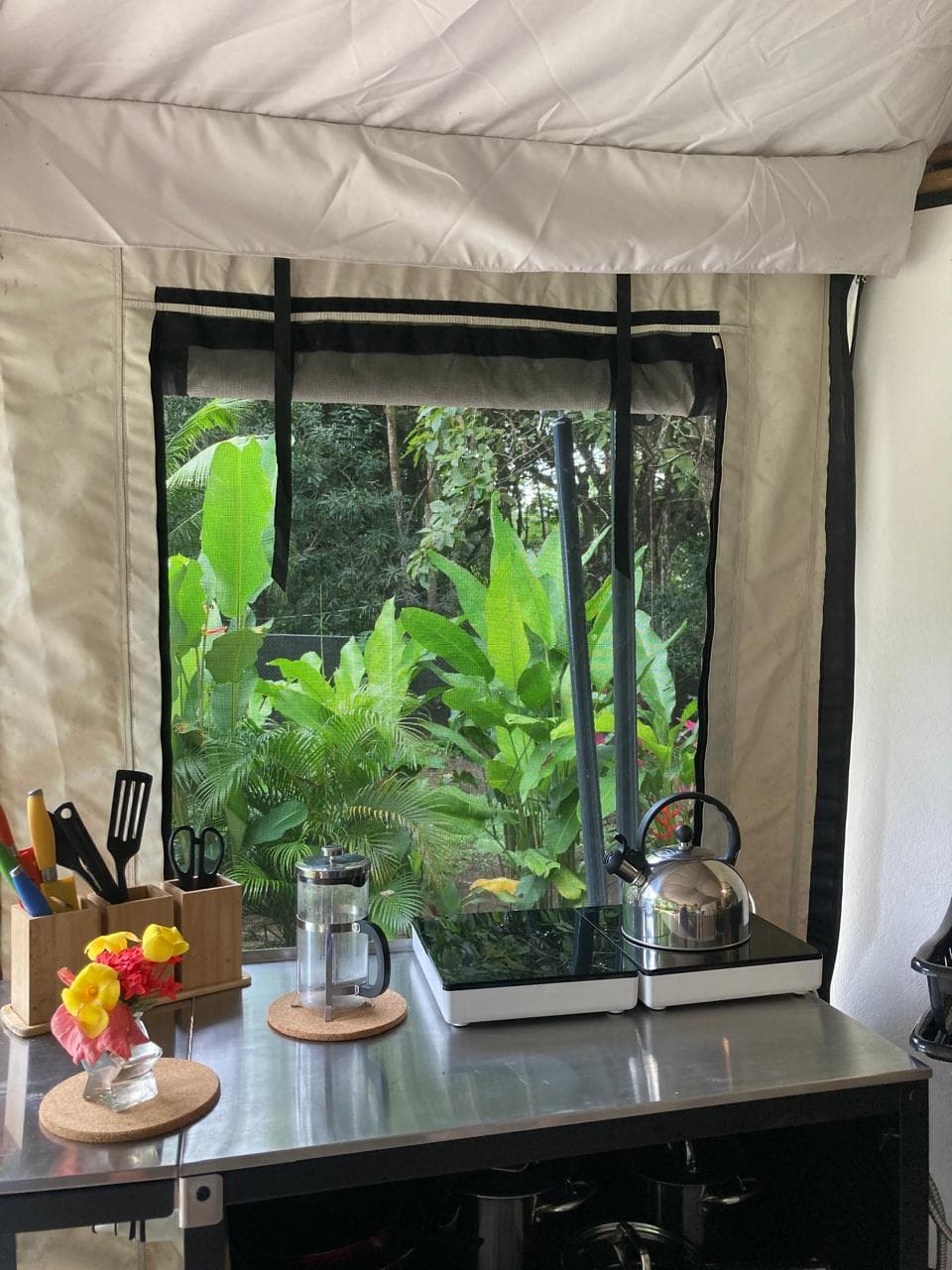 Safari Tent with Pool 2, dining room
